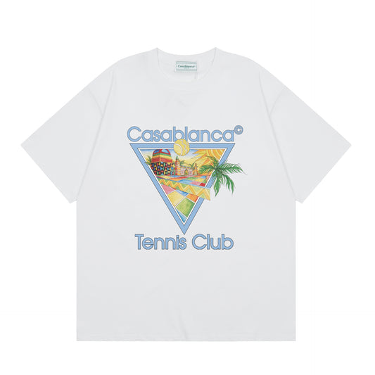 Casablanca Afro Cubism Tennis Club White