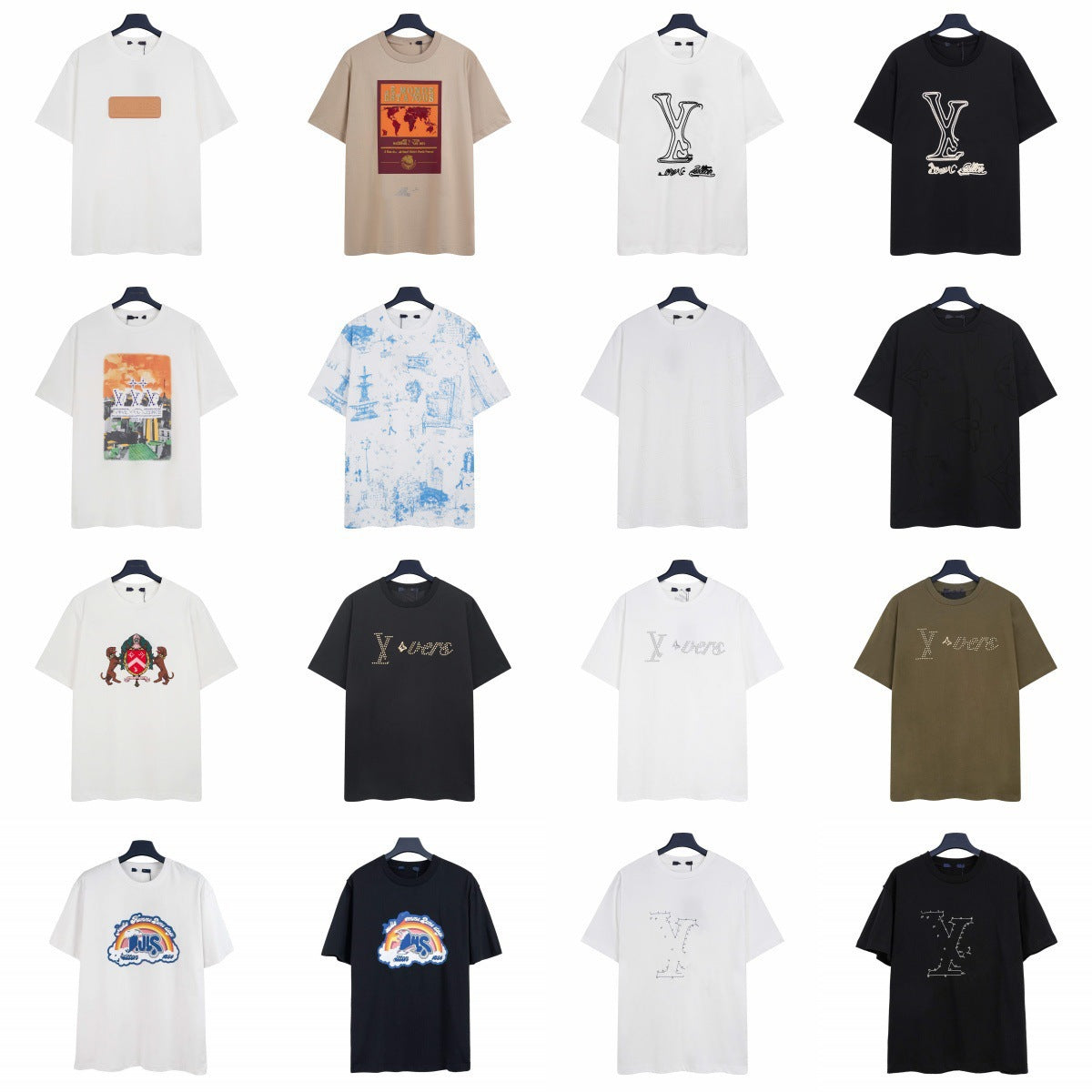 Correct version high quality 26 new donkey home short sleeve classic LOGO print short sleeve T-shirt for men and women