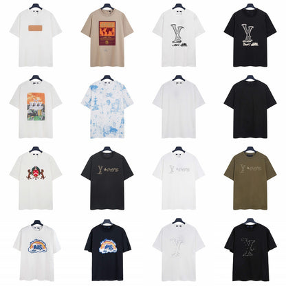 Correct version high quality 26 new donkey home short sleeve classic LOGO print short sleeve T-shirt for men and women