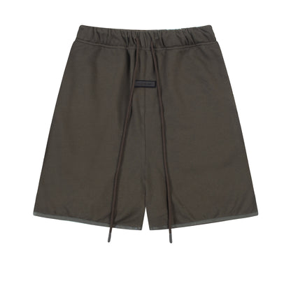 European and American trendy brand 25SS silicone letter logo casual shorts summer loose cropped pants for men and women