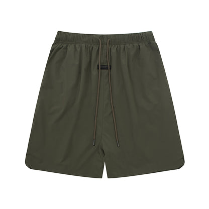 European and American trendy brand 25SS silicone letter logo casual shorts summer loose cropped pants for men and women
