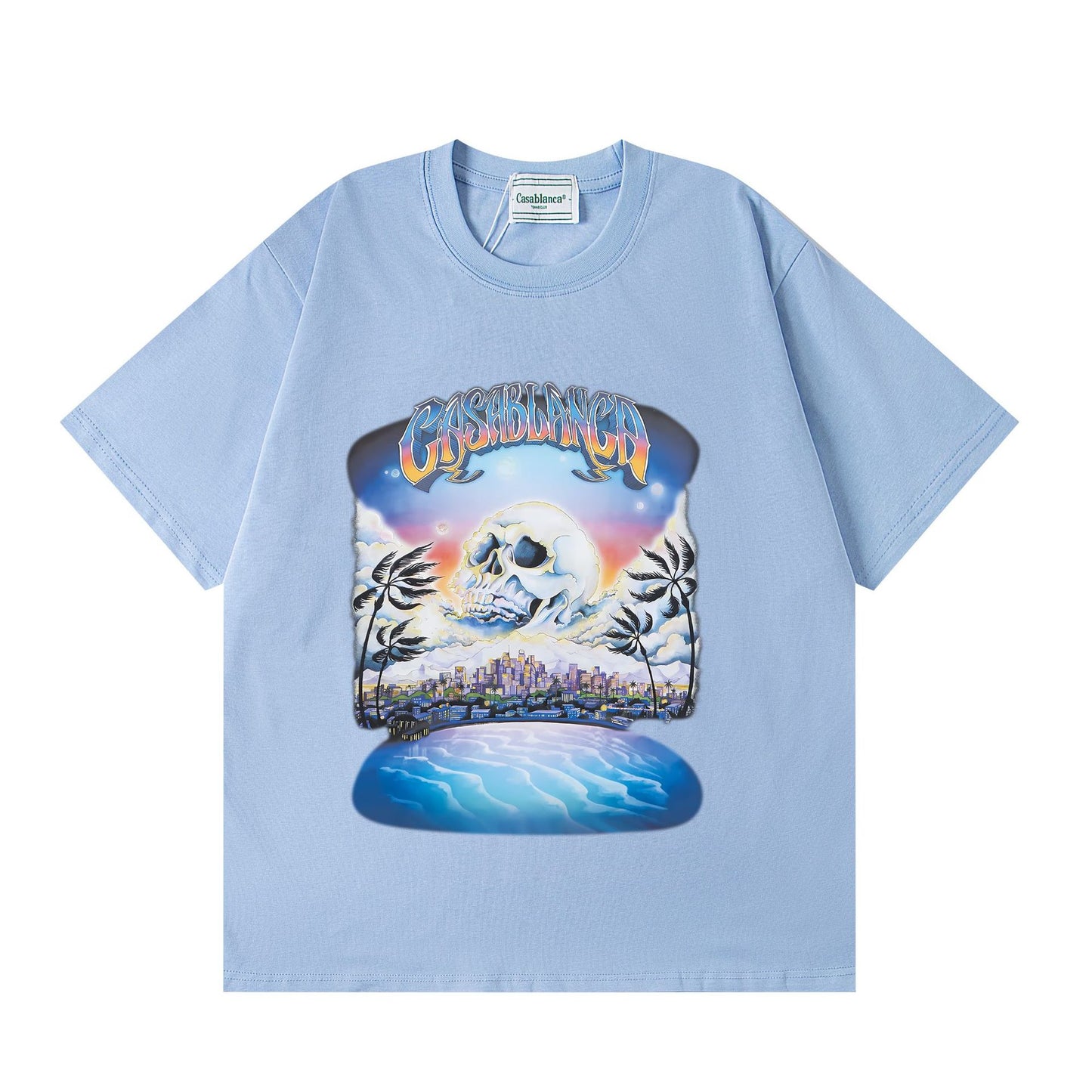 Casa American fashion brand online auction short sleeve men's couple ins summer super hot T-shirt women's top short sleeve loose European version
