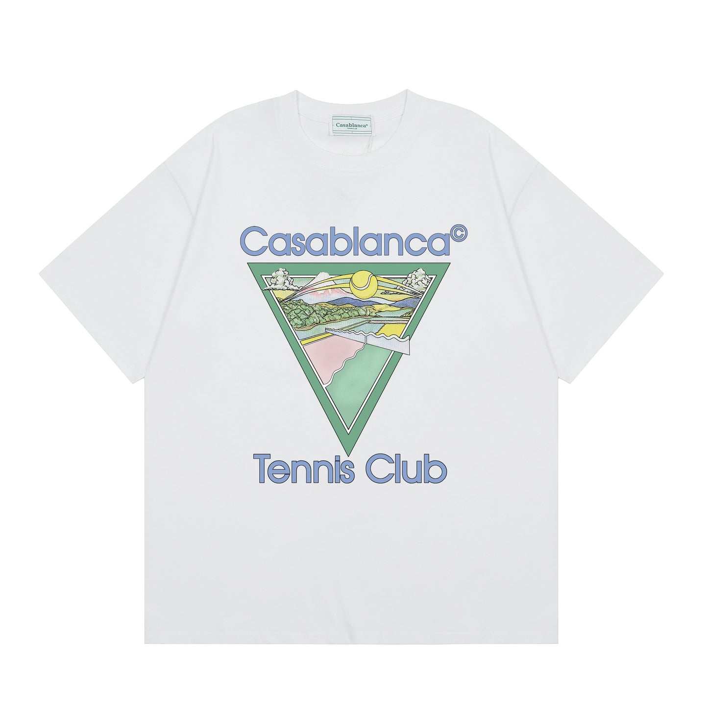 Casa American fashion brand online auction short sleeve men's couple ins summer super hot T-shirt women's top short sleeve loose European version