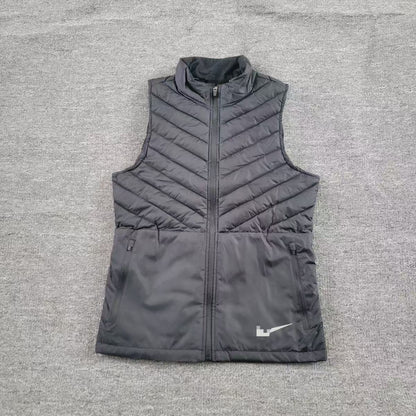 Cross-border new sports autumn and winter sports men's and women's down cotton vests are warm and slim running light training spot