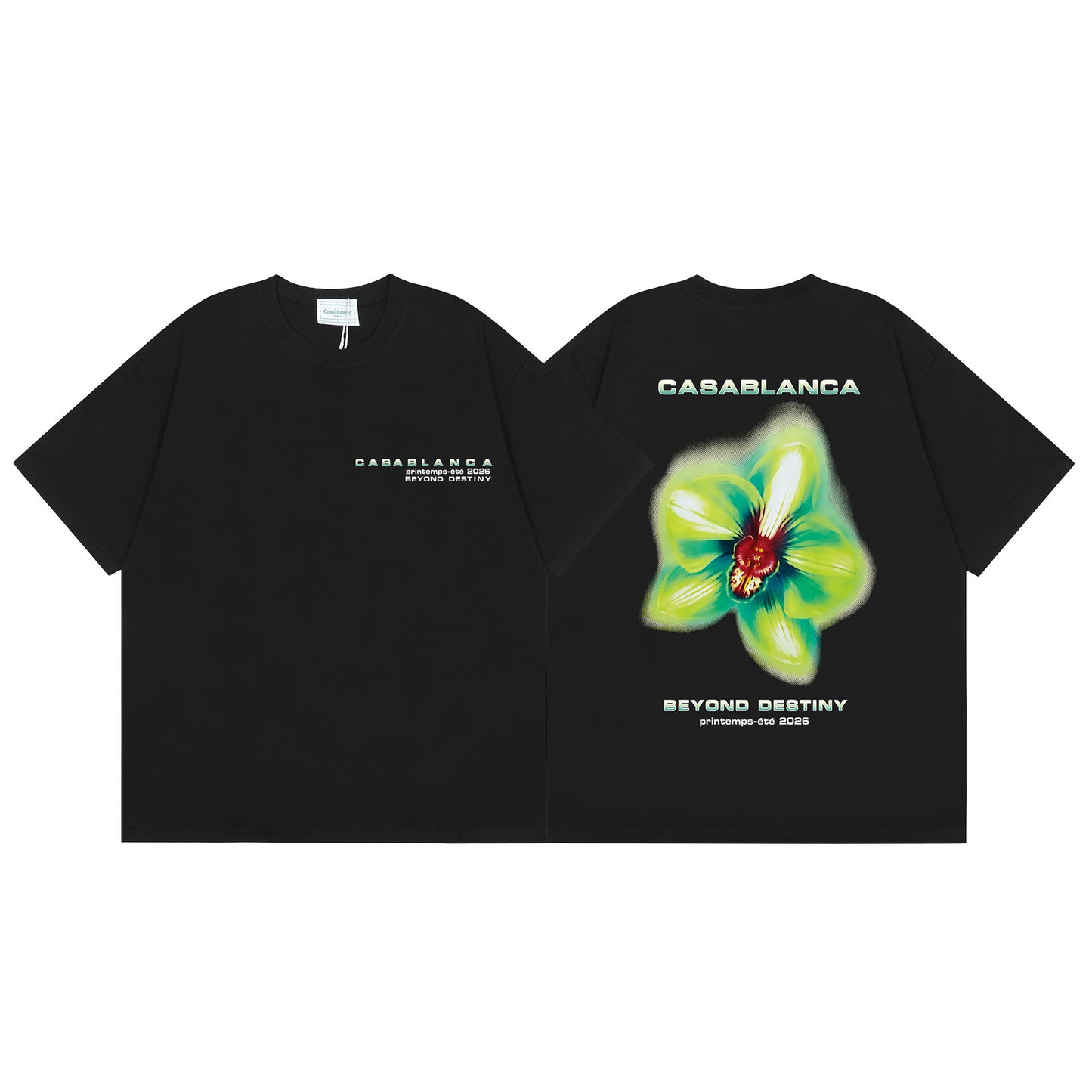 Casa American fashion brand online auction short sleeve men's couple ins summer super hot T-shirt women's top short sleeve loose European version