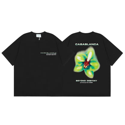 Casa American fashion brand online auction short sleeve men's couple ins summer super hot T-shirt women's top short sleeve loose European version