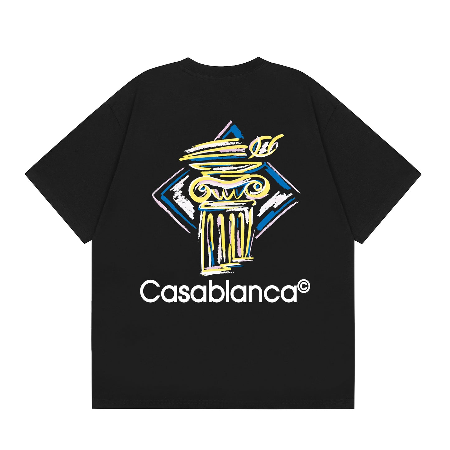 Casa American fashion brand online auction short sleeve men's couple ins summer super hot T-shirt women's top short sleeve loose European version