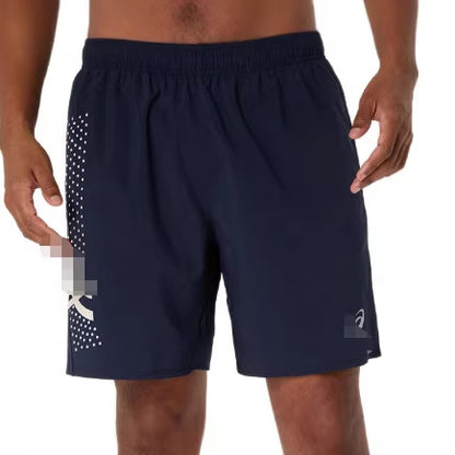 High version spring and summer new European and American cross-border sports leisure fashion quick-drying breathable lace-up running shorts men's