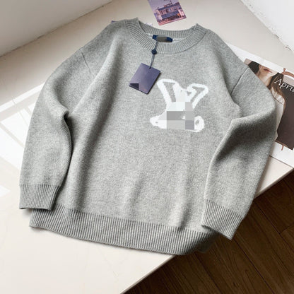 High-end source edition trendy brand L Donkey Home crew neck loose sweater knit shirt unisex cross-border style