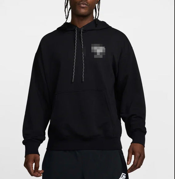 2025 new cross-border hot-selling hooded flocked trendy brand letter printed drawstring sweatshirt