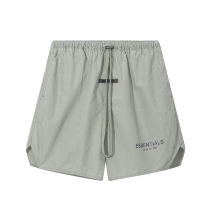 European and American trendy brand 25SS silicone letter logo casual shorts summer loose cropped pants for men and women