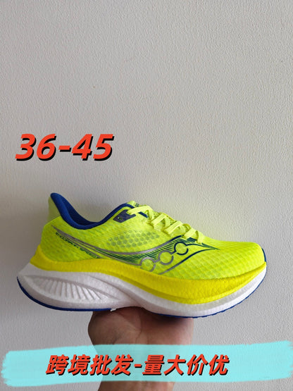 Saucony Fun Running Shoes ENDORPHIN PRO Coffee 4 Unisex Running Shoes Carbon Plate Shoes Outdoor Training Sports Shoes