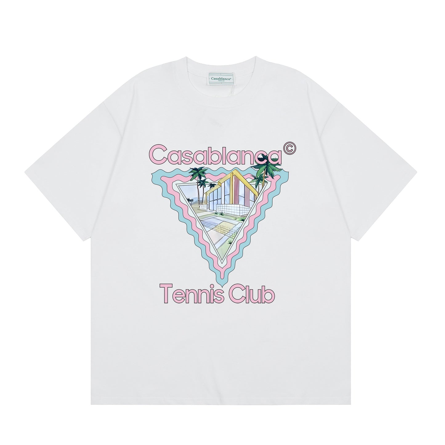 Casa American fashion brand online auction short sleeve men's couple ins summer super hot T-shirt women's top short sleeve loose European version