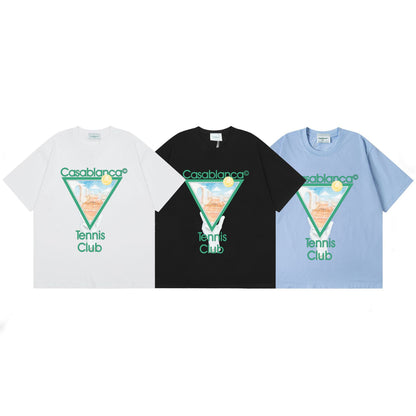 Casa American fashion brand online auction short sleeve men's couple ins summer super hot T-shirt women's top short sleeve loose European version