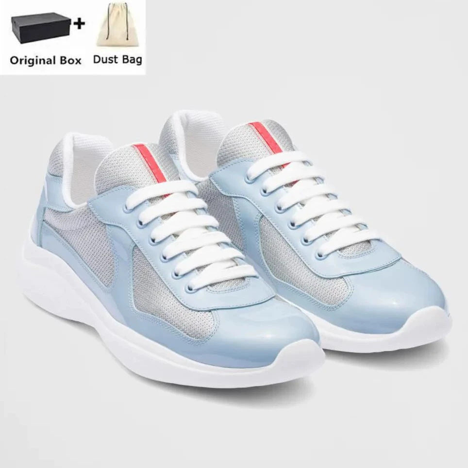 Spot new color-blocked mesh heightened athleisure men's and women's shoes leather big brand classic versatile breathable trend men (Copie)