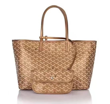 Foreign trade shopping bags, tote bags, dogtooth bags, large size medium commuter tote shoulder bags, large capacity travel changing bags