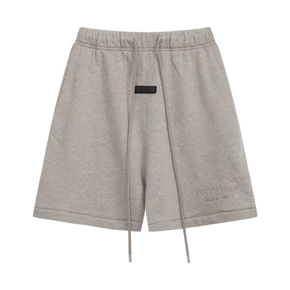 European and American trendy brand 25SS silicone letter logo casual shorts summer loose cropped pants for men and women