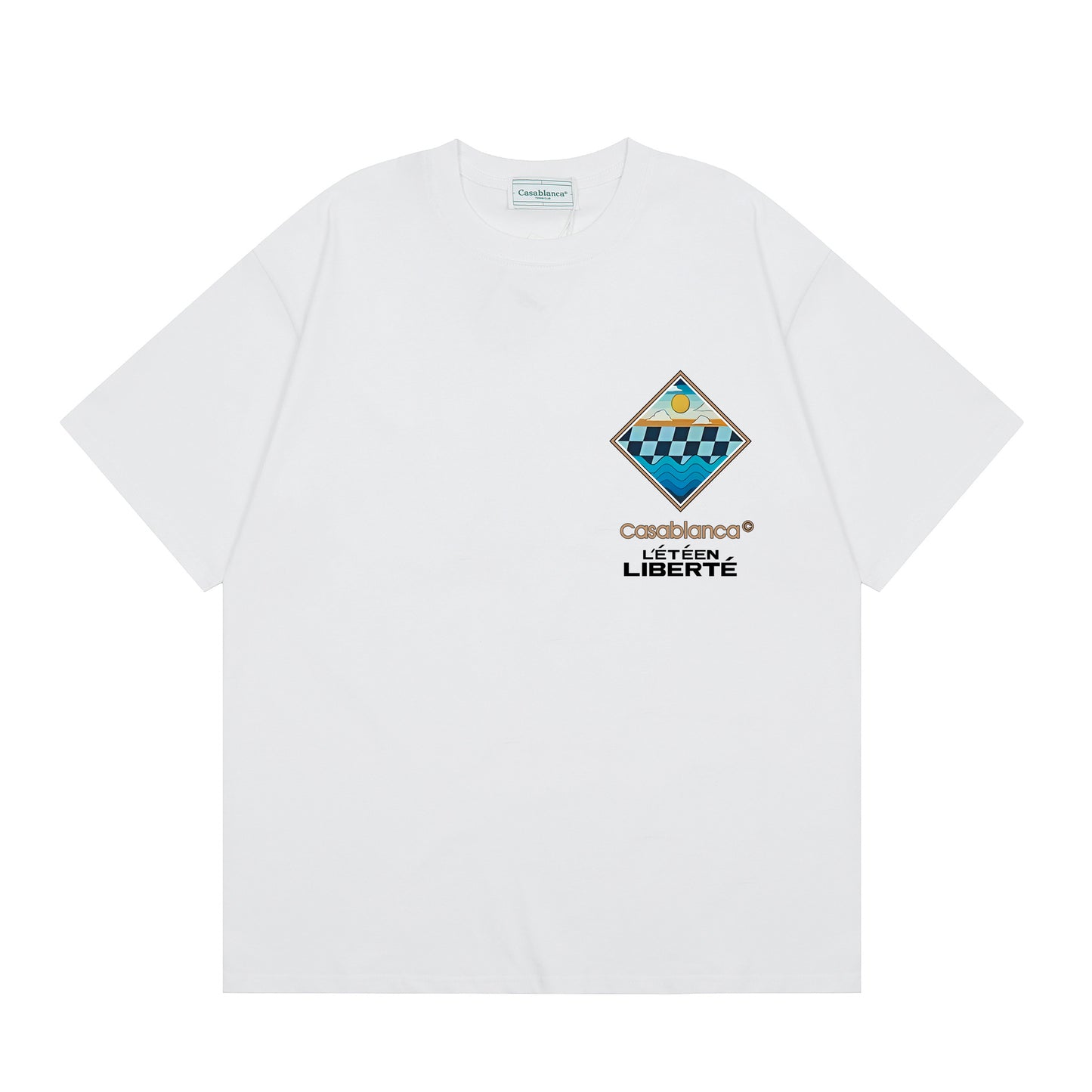 Casa American fashion brand online auction short sleeve men's couple ins summer super hot T-shirt women's top short sleeve loose European version