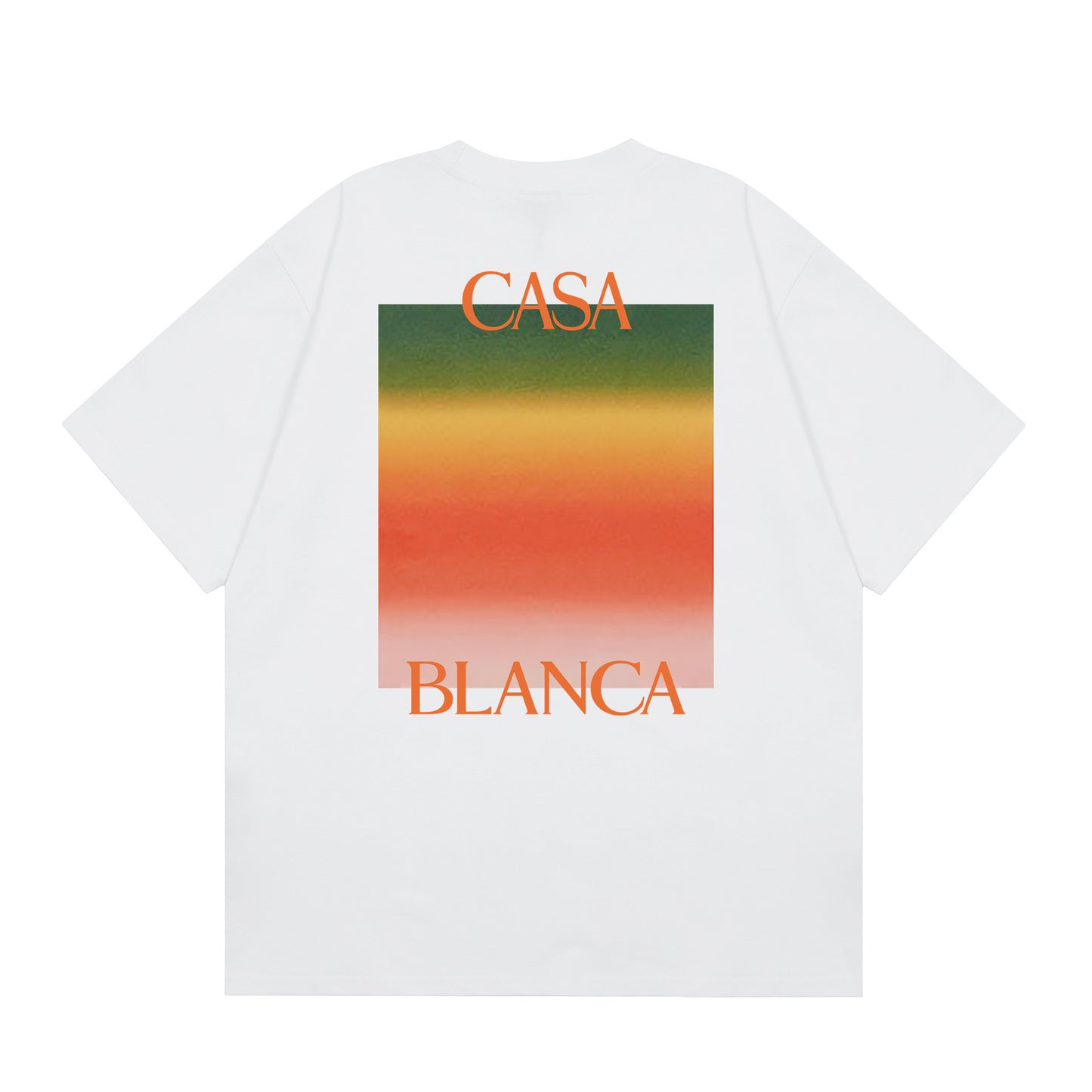 New Casa Casablanca Short Sleeve Correct Edition Ins European and American Niche Trendy Brand Cotton Casual High Street European and American T-shirt