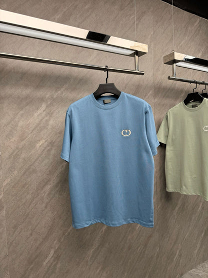 [Ceiling Support After-sales] Real shot classic CD letter embroidery high gram weight 320g round neck short sleeves