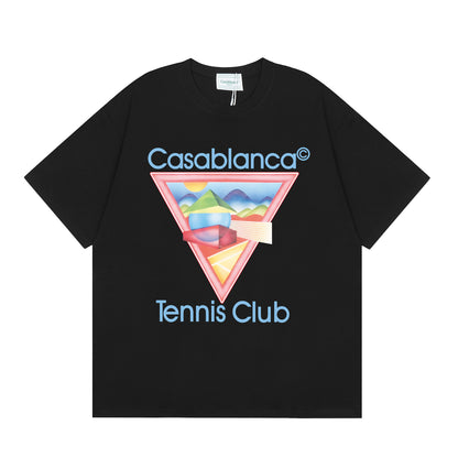 Casa American fashion brand online auction short sleeve men's couple ins summer super hot T-shirt women's top short sleeve loose European version