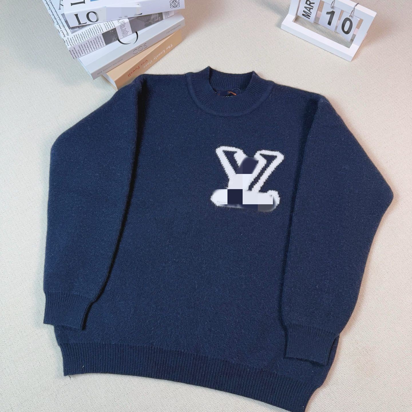 High-end source edition trendy brand L Donkey Home crew neck loose sweater knit shirt unisex cross-border style