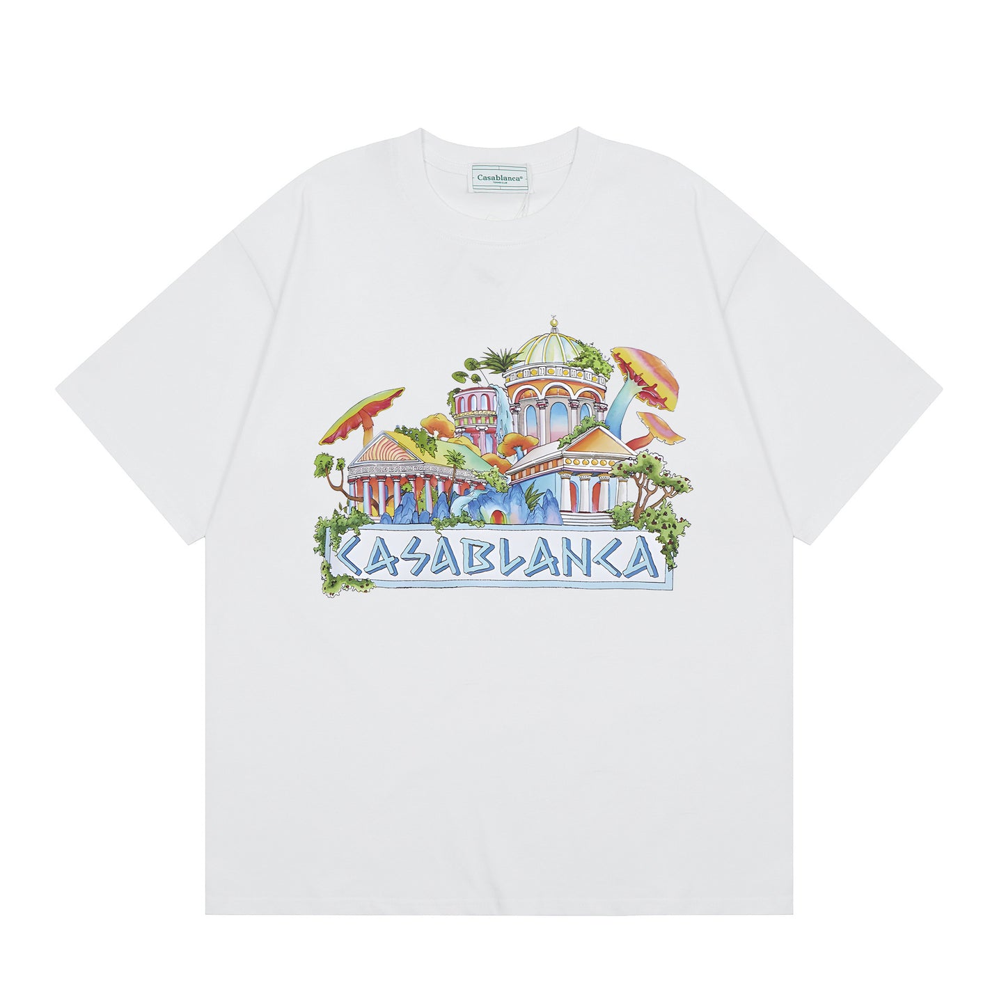 New Casa Casablanca Short Sleeve Correct Edition Ins European and American Niche Trendy Brand Cotton Casual High Street European and American T-shirt