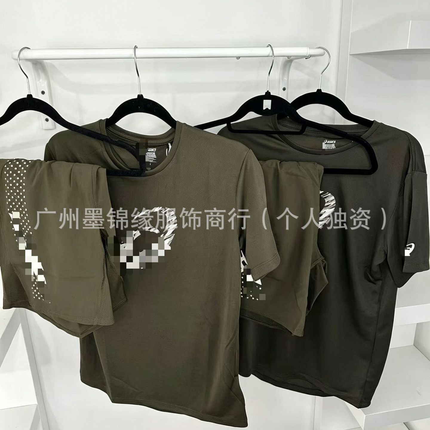 High-end Arthur European and American Cross-border Summer Sport Casual Breathable Quick-Dry Crew Neck T-shirt and Shorts Set