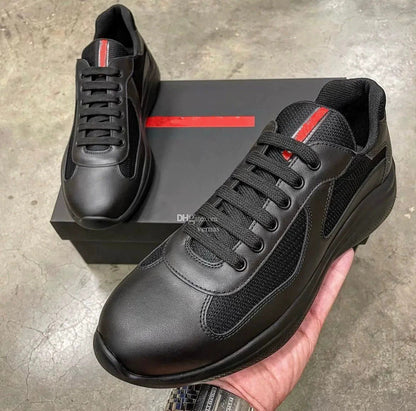 Spot new color-blocked mesh heightened athleisure men's and women's shoes leather big brand classic versatile breathable trend men (Copie)