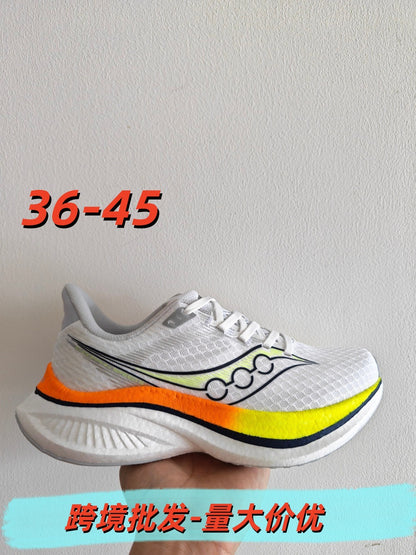 Saucony Fun Running Shoes ENDORPHIN PRO Coffee 4 Unisex Running Shoes Carbon Plate Shoes Outdoor Training Sports Shoes