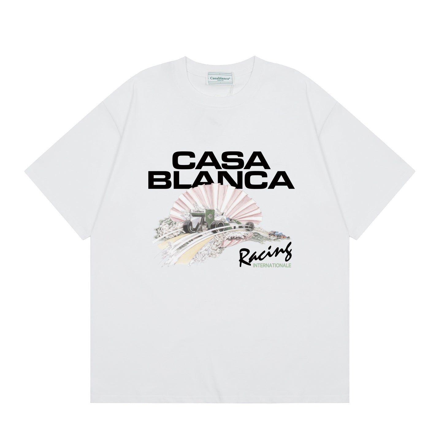 Casa American fashion brand online auction short sleeve men's couple ins summer super hot T-shirt women's top short sleeve loose European version