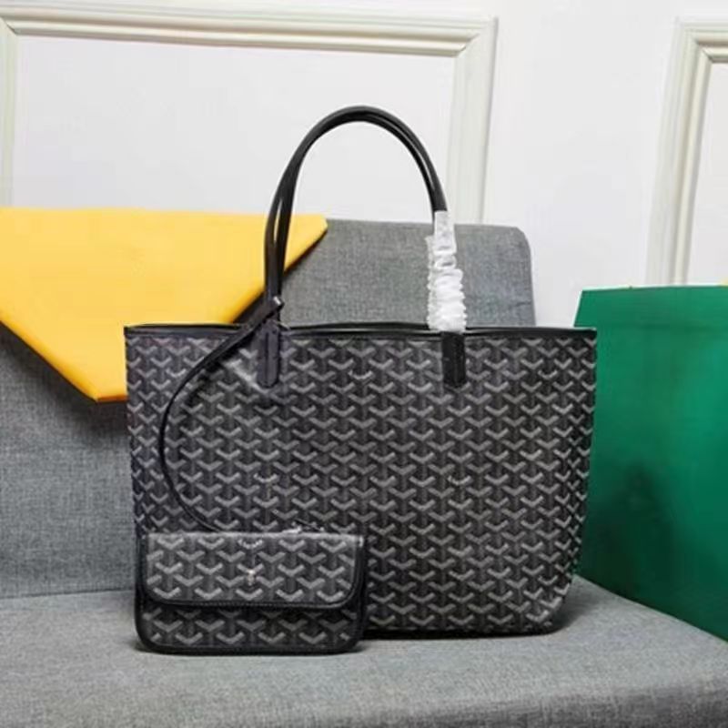 Foreign trade shopping bags, tote bags, dogtooth bags, large size medium commuter tote shoulder bags, large capacity travel changing bags