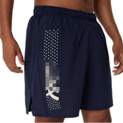 High version spring and summer new European and American cross-border sports leisure fashion quick-drying breathable lace-up running shorts men's