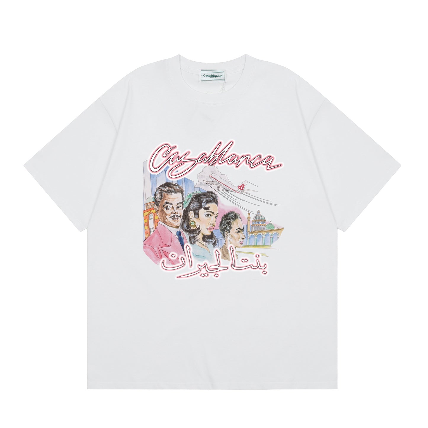 Casa American fashion brand online auction short sleeve men's couple ins summer super hot T-shirt women's top short sleeve loose European version