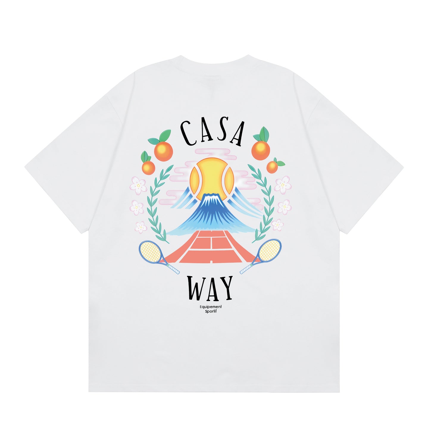 Casa American fashion brand online auction short sleeve men's couple ins summer super hot T-shirt women's top short sleeve loose European version