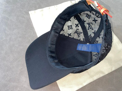 Classic logo cotton peaked cap trendy hip hop baseball cap men's