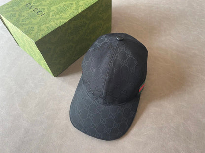 G brand double G print baseball cap men's black style