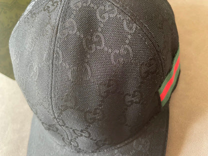 G brand double G print baseball cap men's black style