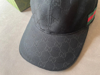 G brand double G print baseball cap men's black style
