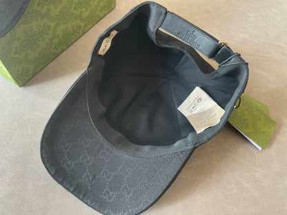G brand double G print baseball cap men's black style