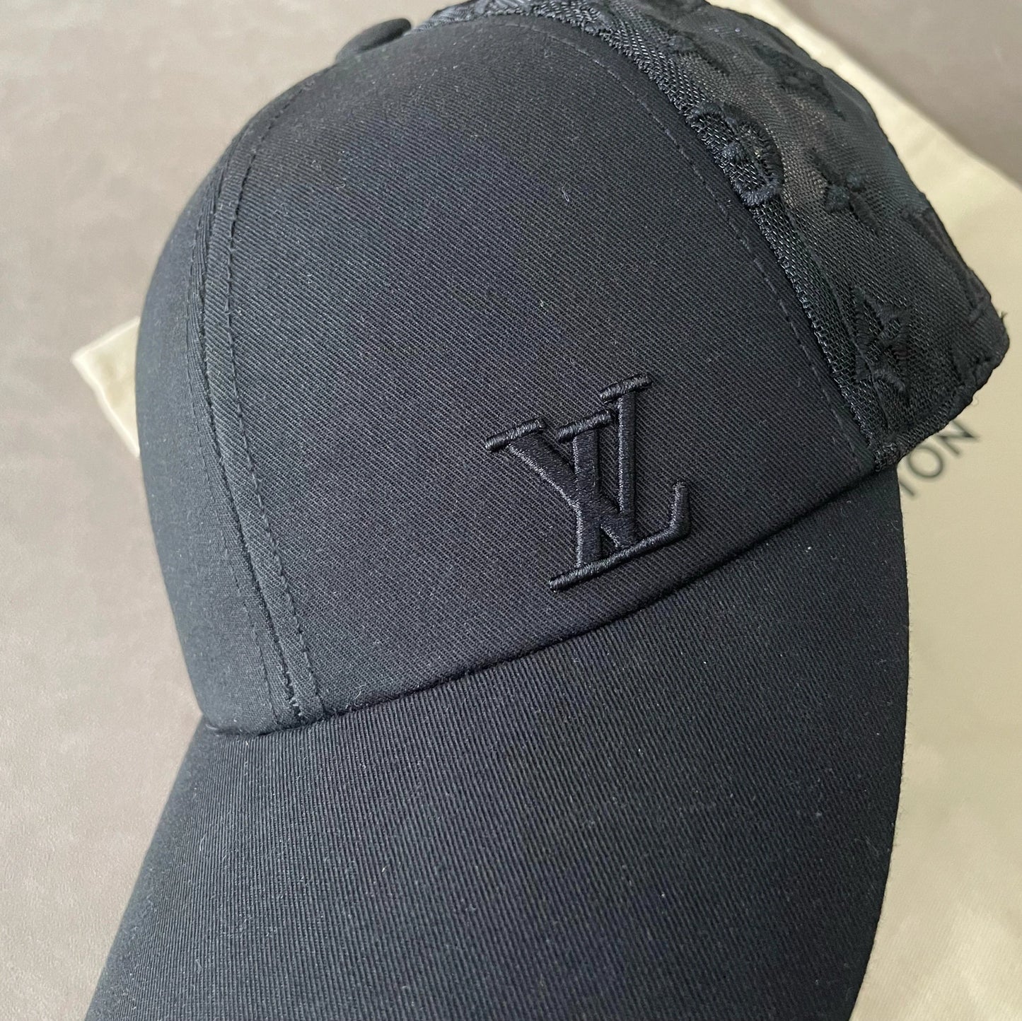 Classic logo cotton peaked cap trendy hip hop baseball cap men's
