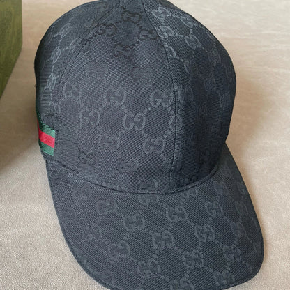 G brand double G print baseball cap men's black style