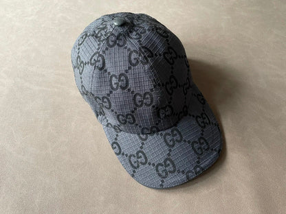 G brand letter logo decoration, recycled polyester fiber, viscose fiber, wood pulp, bio-based polyurethane, baseball cap, men's style, gray