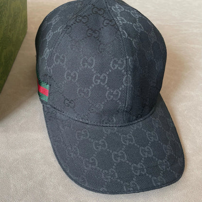 G brand double G print baseball cap men's black style